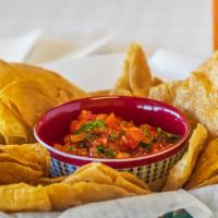 House Made Chips With Fresh Pico De Gallo · Before you get your meal try our famous house made chips and pico de gallo it has a nice swe...