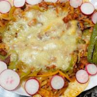 Alambre · Plate with tortillas, meat of your choice, bell peppers, bakon, grilled onions & melted chee...
