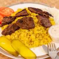 Shish Kabob
 · Lamb or beef tenderloin. Served with your choice of side.