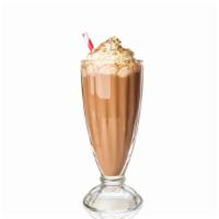 Corporate Sensation (Chocolate) Shake · Creamy, smooth chocolate shake topped with whipped cream, cherries, and any other toppings y...