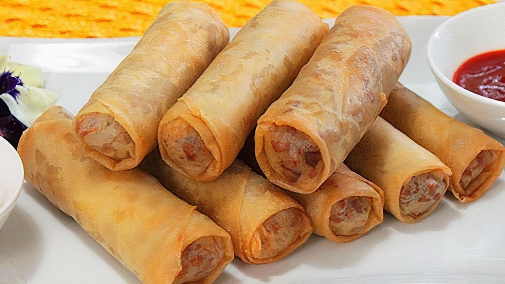 Vellee Rolls · Crispy, golden pork egg-rolls served with sweet and sour sauce. (5 pieces)