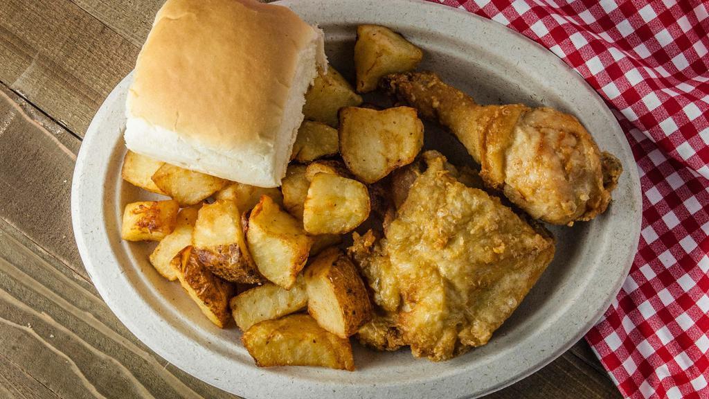 Chicken Snack (Dark Meat) · A leg and a thigh of Chicken Shack’s award winning chicken served with one side dish and a roll.