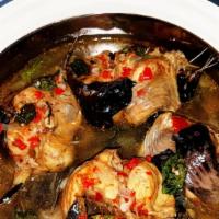 Catfish Pepper Soup (Spicy) · Fresh Catfish in a Spicy Broth with Aromatic Spices.