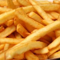 French Fries · Fried straight cut and crispy natural potato taste. Vegetarian.