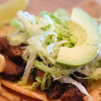 Taco Dinner · Four pieces. Choice of, meat with cilantro and onions, or lettuce and tomato.