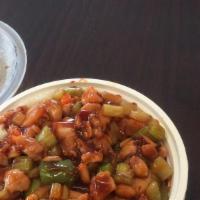 Kung Pao Chicken L宫保鸡 · Hot and spicy.