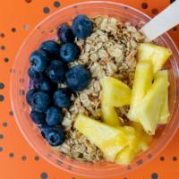 Power Bowl · 445 Calories. This bowl is loaded with protein and perfect after your workout. Blueberries a...