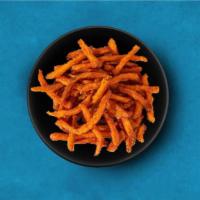 So Sweet Potato Fries · Sweet potatoes are finely cut and and then fried till golden and crisp.Potatoes that are cut...
