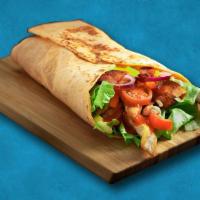 Click Flick Pita Sandwich · Tender breast meat from tabun oven marinated in our special Mediterranean spices.