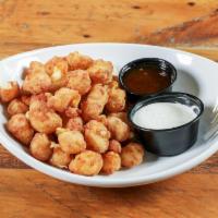 Cheese Curds · Served with spicy jam