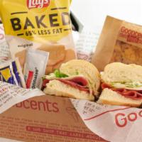 Gold Box Lunch · Your choice of Half Sub with 2 sides. All subs include tomato, lettuce, mayo, and mustard pa...