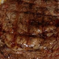 Top Sirloin · Eight ounces of top-quality beef cooked to order. Served with two sides. We proudly serve 10...