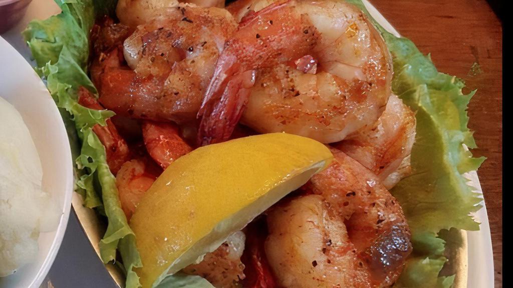 Shrimp Meal · Eight pieces of your choice of grilled or hand-breaded shrimp. Served with your choice of two sides.