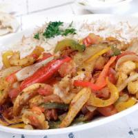 Vegetarian Stir Fry · Sauteed peppers, onions, and tomatoes.