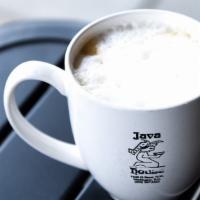 Cappuccino · Espresso, half steamed milk, and half foam.  .