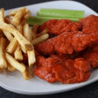 Buffalo Platter · Buffalo chicken tenders. Served with natural-cut fries.