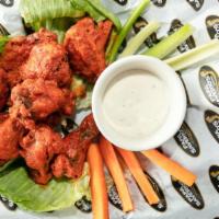 Buffalo Wings · With your choice of sauce and dipping sauce.