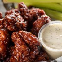 Boneless Buffalo Wings · With your choice of sauce and dipping sauce.