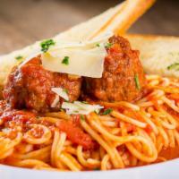 Spaghetti · Serves one to two people. A generous portion of pasta with choice of papa Saverio's home-mad...