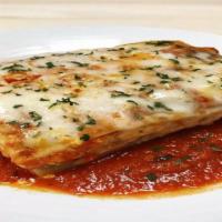 Lasagna · Garlic bread, marinara and mozzarella.