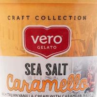 Sea Salt Caramel · Rich Italian vanilla cream with caramel and sea salt.