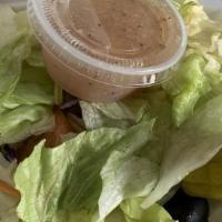 Tossed Salad · Lettuce, tomato, pepperconi and black olive