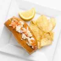 Lobster Roll · Maine Lobster tossed in our special house seasoning served on a buttery griddled New England...