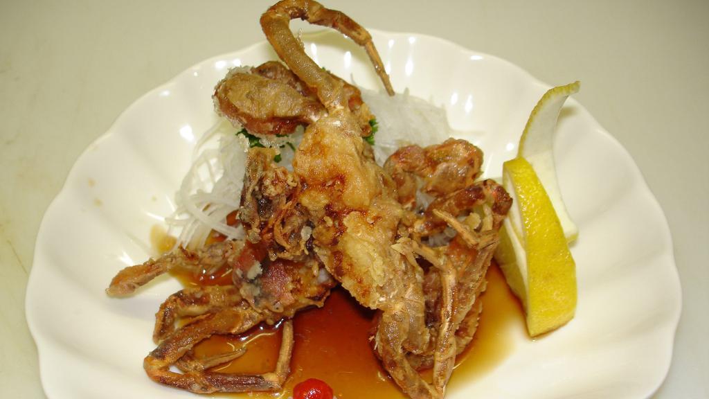 Soft Shell Crab · Fried soft shell crab with ponzu sauce.
