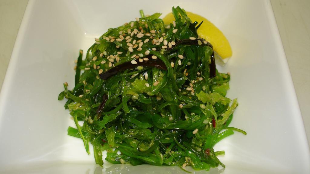 Seaweed Salad · Marinated sea weeds.