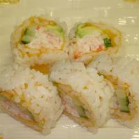 Soy California · Special cali roll wrapping with soy paper.