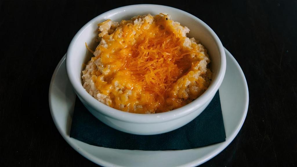 Cheesy Grits · Weisenberger grits, cheddar, house spice