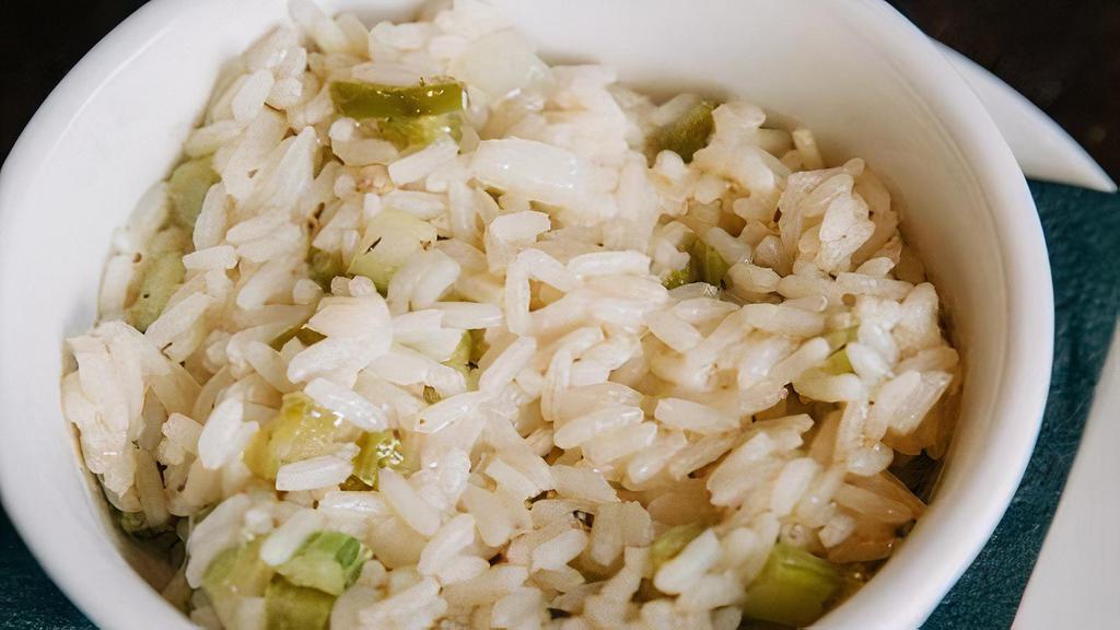 Trinity Rice · celery, onion, green bell pepper
