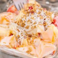 Bionico (Sweet Fruits Cocktail) · Delicious fresh and sweet fruits. with a special sweet cream of the house. with granola and ...