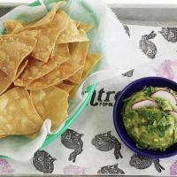 Chips & Guac · Guacamole with corn tortilla chips (DF,V)
