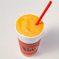 Carroty Chop · Orange juice, carrots, mangos, peaches, yogurt.