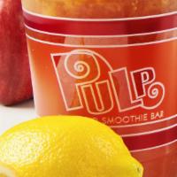 Pulp Lemonade · NO SUGAR ADDED!  Our all-natural blend of freshly juiced apples and lemon. Add kale or ginge...