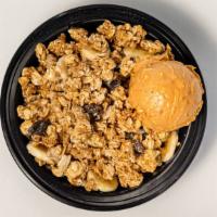 Pb&G Bowl · Our famous PB&G wrap served in a bowl!  Peanut butter, fresh banana, granola, honey, and yog...