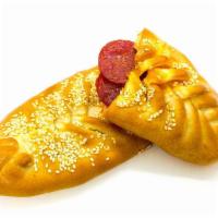 Large Pepperoni & Cheese Pie · Lebanese pie filled with deliciously seasoned pepperoni