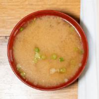 Miso Soup · Tofu, scallions and wakame.