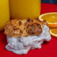 Biscuits And Gravy · Original Flavor Biscuit with Country gravy. Chef suggests adding sausage patty or bacon.