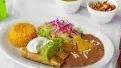 Flautas · Three rolled and fried tortillas filled with or Chicken, topped with sour cream and guacamol...