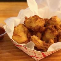 Fried Cauliflower · Dipped in beer batter