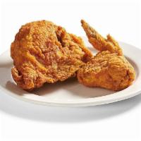 2 Piece Fried Chicken · Choose between light meat (breast and wing) or dark meat (leg and thigh).