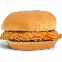 Crispy Chicken Sandwich · Breaded chicken filet on a hamburger bun