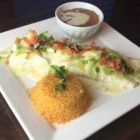 Lunch Special #17 (Cheese Steak Burrito) · Choice of steak or chicken with grilled onions, topped with lettuce, Pico de Gallo, cheese s...