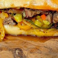 Italian Beef · Our homemade Italian beef and natural au jus.