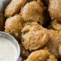 Spicy Fried Pickle Chips · 