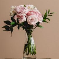 Le Petit · Our S/M size offering that includes shimmer roses, alstroemeria, and dainty limonium. Vase n...