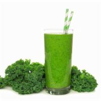 Tropical Green Smoothie · Tasty medley of organic pineapple, banana, kale, spinach and organic coconut water.