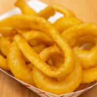 Onion Rings · Batter dipped.